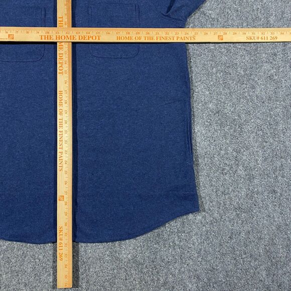 BeachLunchLounge Sally Brushed Knit Shacket Womens X-Large XL Blue Shirt Jacket - Picture 12 of 16